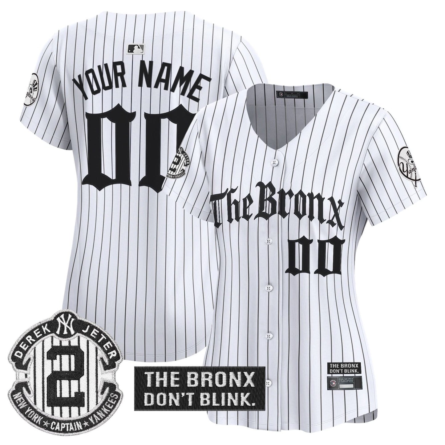 Yankees 'The Bronx - Gothic Ink Drop Edition' Vapor Premier Limited Custom Jersey - All Stitched