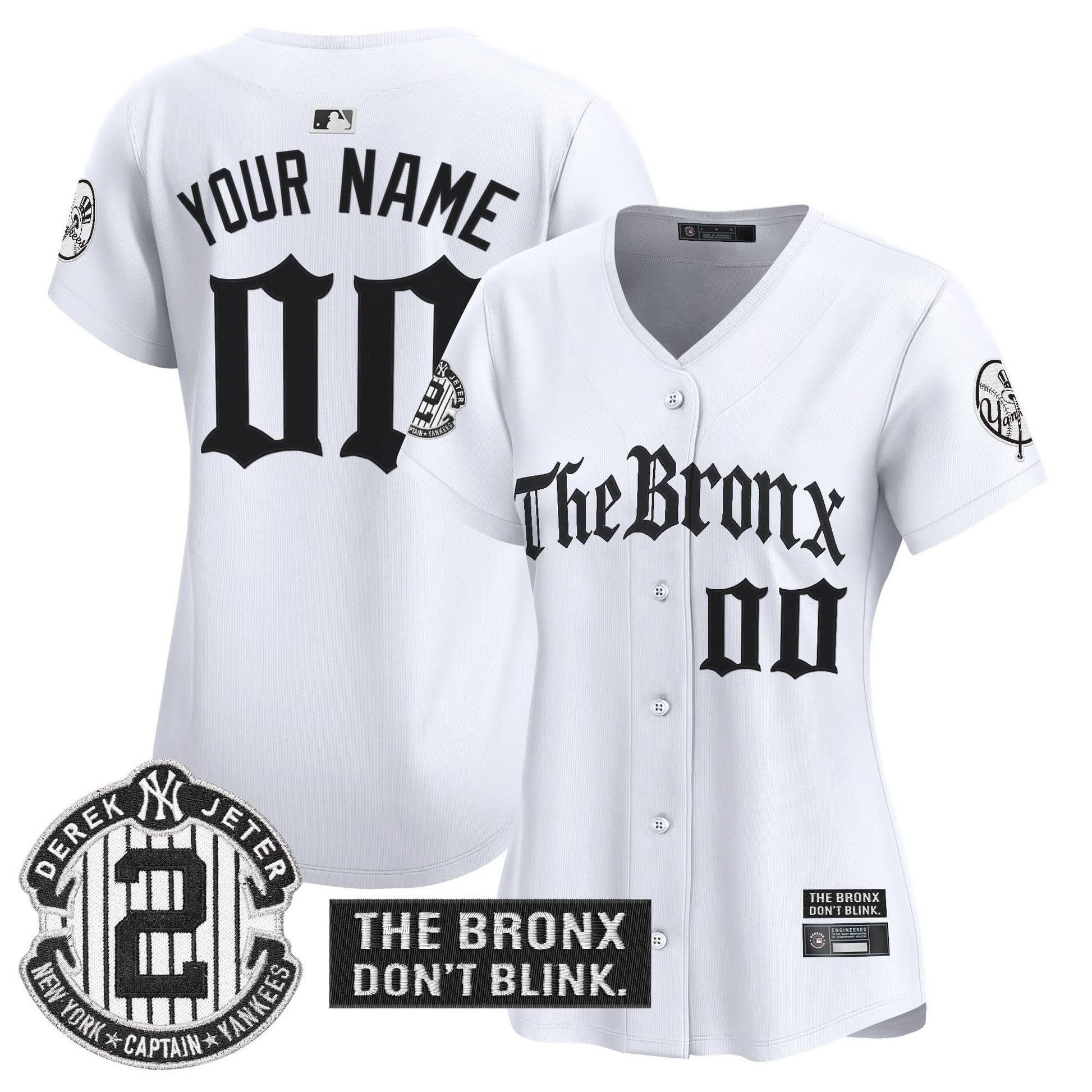 Yankees 'The Bronx - Gothic Ink Drop Edition' Vapor Premier Limited Custom Jersey - All Stitched