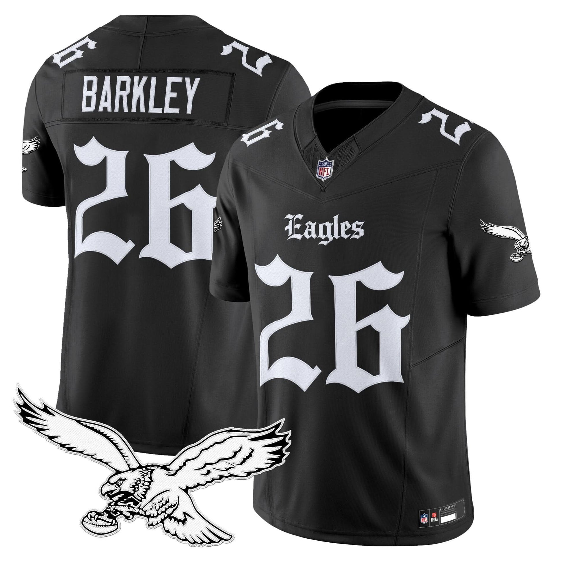 Philadelphia Eagles 'Gothic Philly Edition' Vapor Limited Jersey - All Stitched