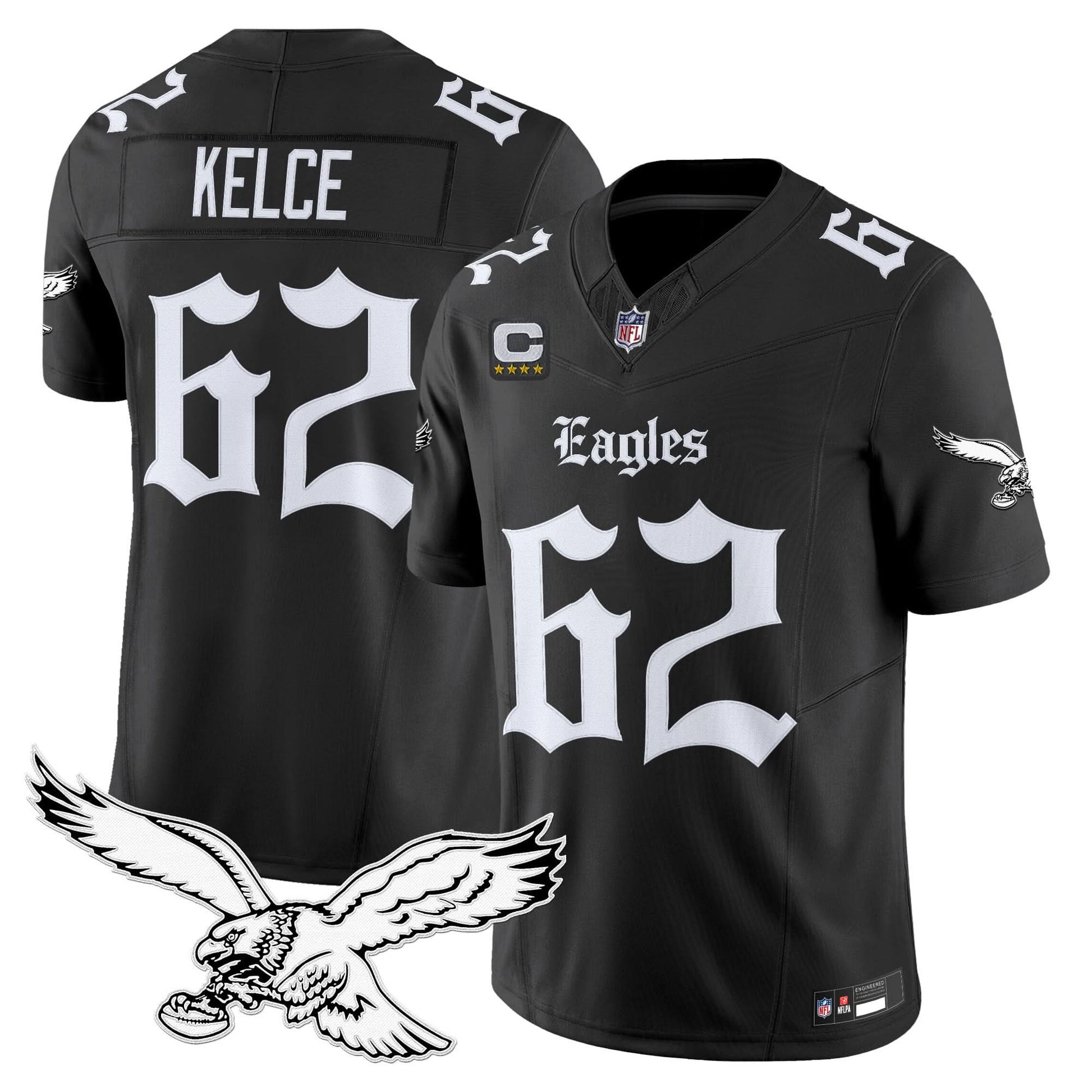 Philadelphia Eagles 'Gothic Philly Edition' Vapor Limited Jersey - All Stitched