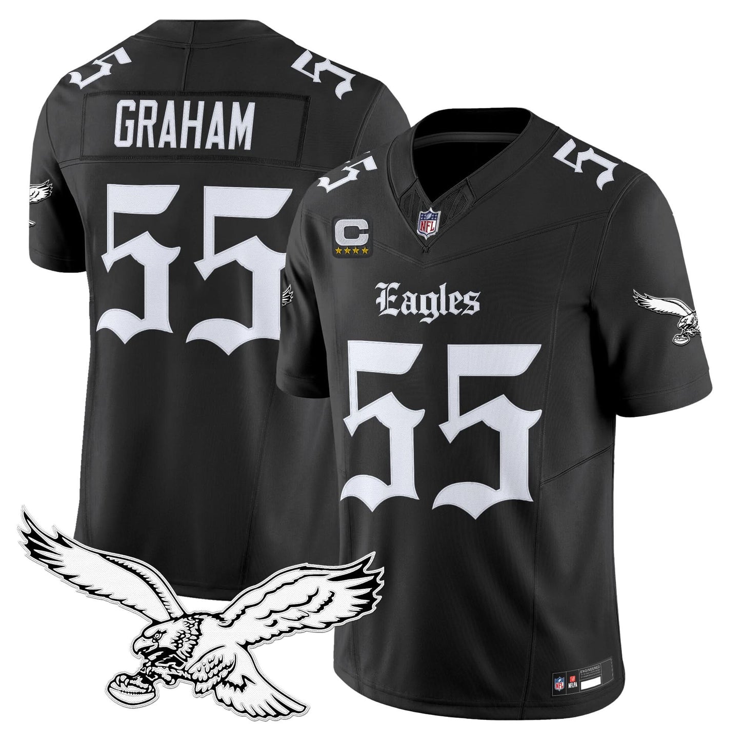 Philadelphia Eagles 'Gothic Philly Edition' Vapor Limited Jersey - All Stitched