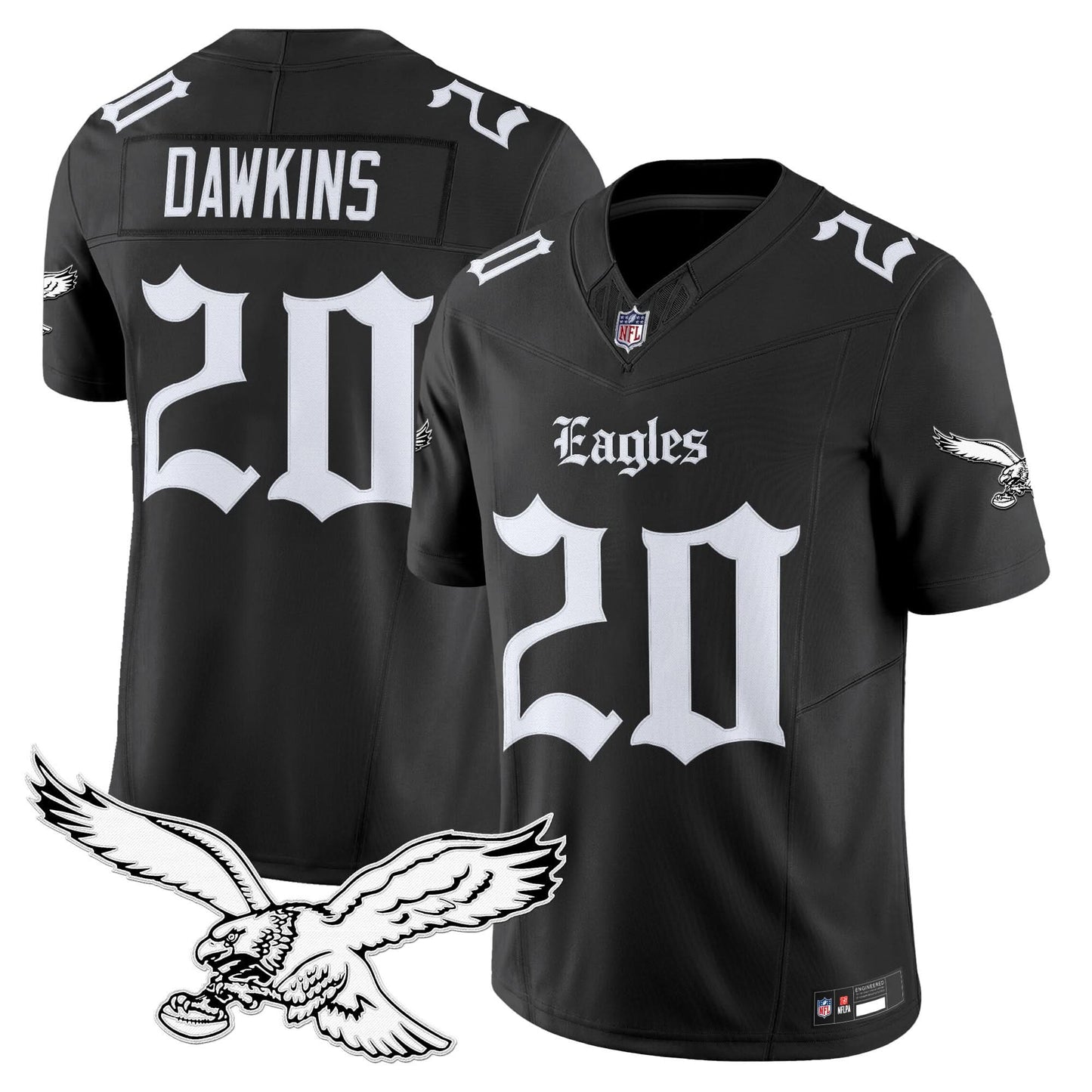 Philadelphia Eagles 'Gothic Philly Edition' Vapor Limited Jersey - All Stitched