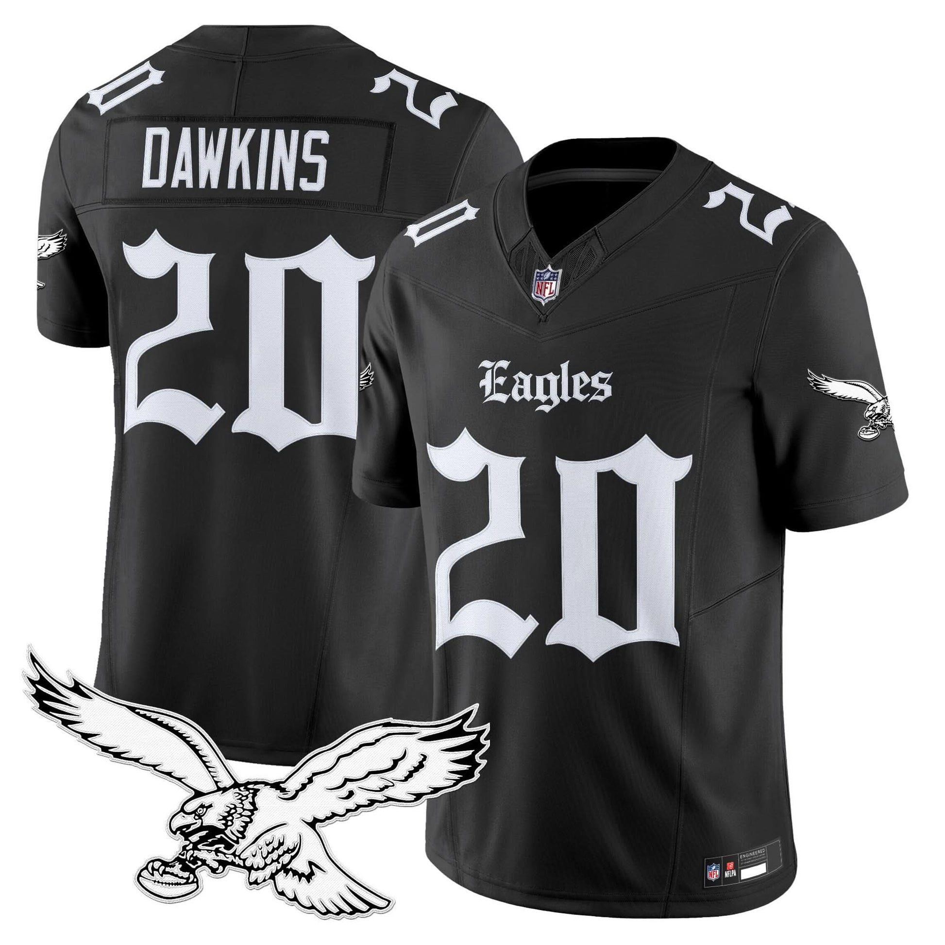 Philadelphia Eagles 'Gothic Philly Edition' Vapor Limited Jersey - All Stitched