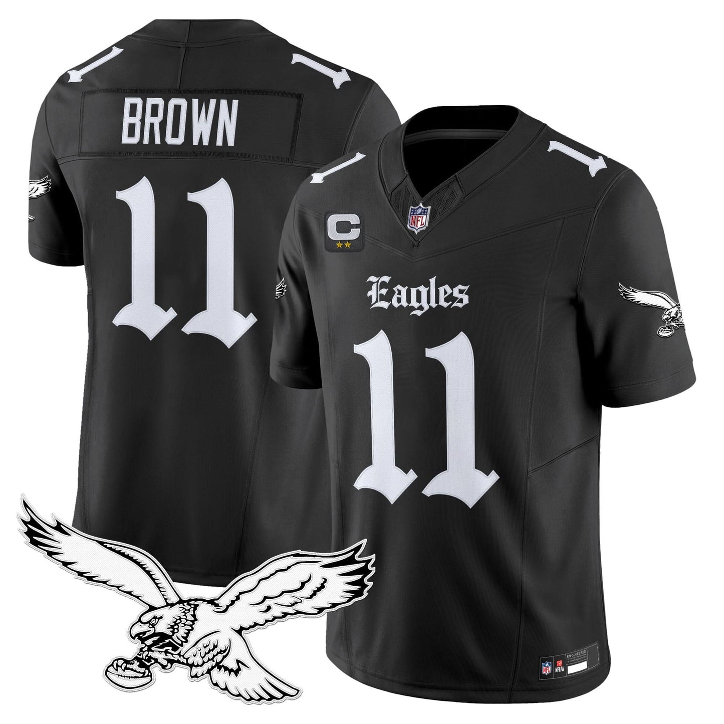 Philadelphia Eagles 'Gothic Philly Edition' Vapor Limited Jersey - All Stitched