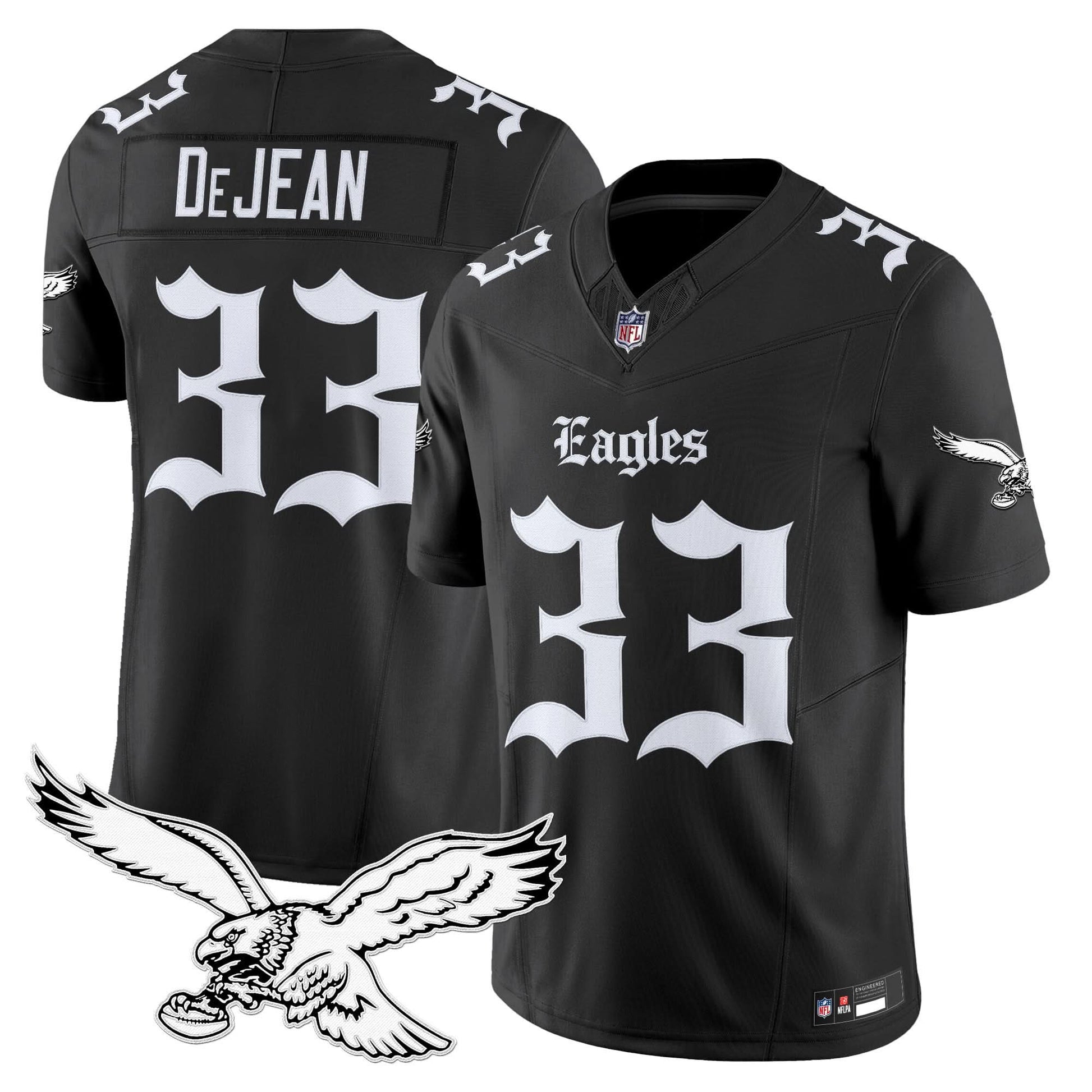 Philadelphia Eagles 'Gothic Philly Edition' Vapor Limited Jersey - All Stitched