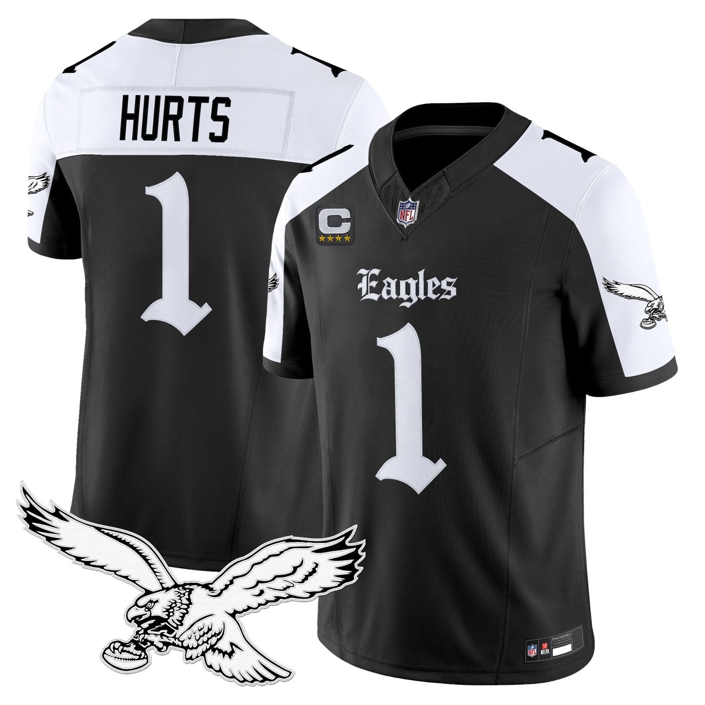 Philadelphia Eagles 'Gothic Philly Edition' Vapor Limited Jersey - All Stitched