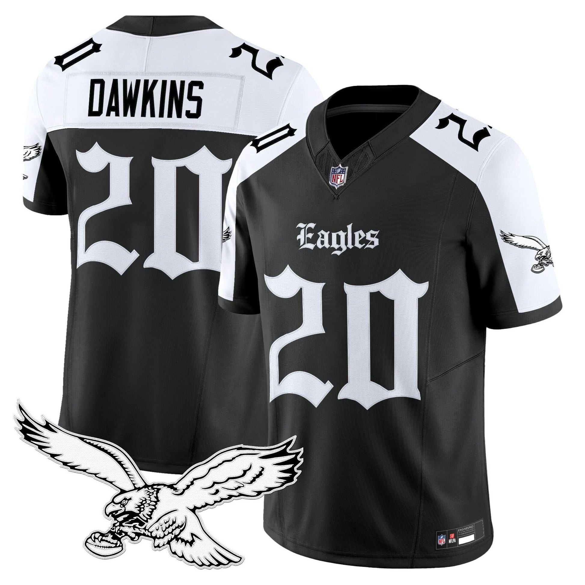 Philadelphia Eagles 'Gothic Philly Edition' Vapor Limited Jersey - All Stitched