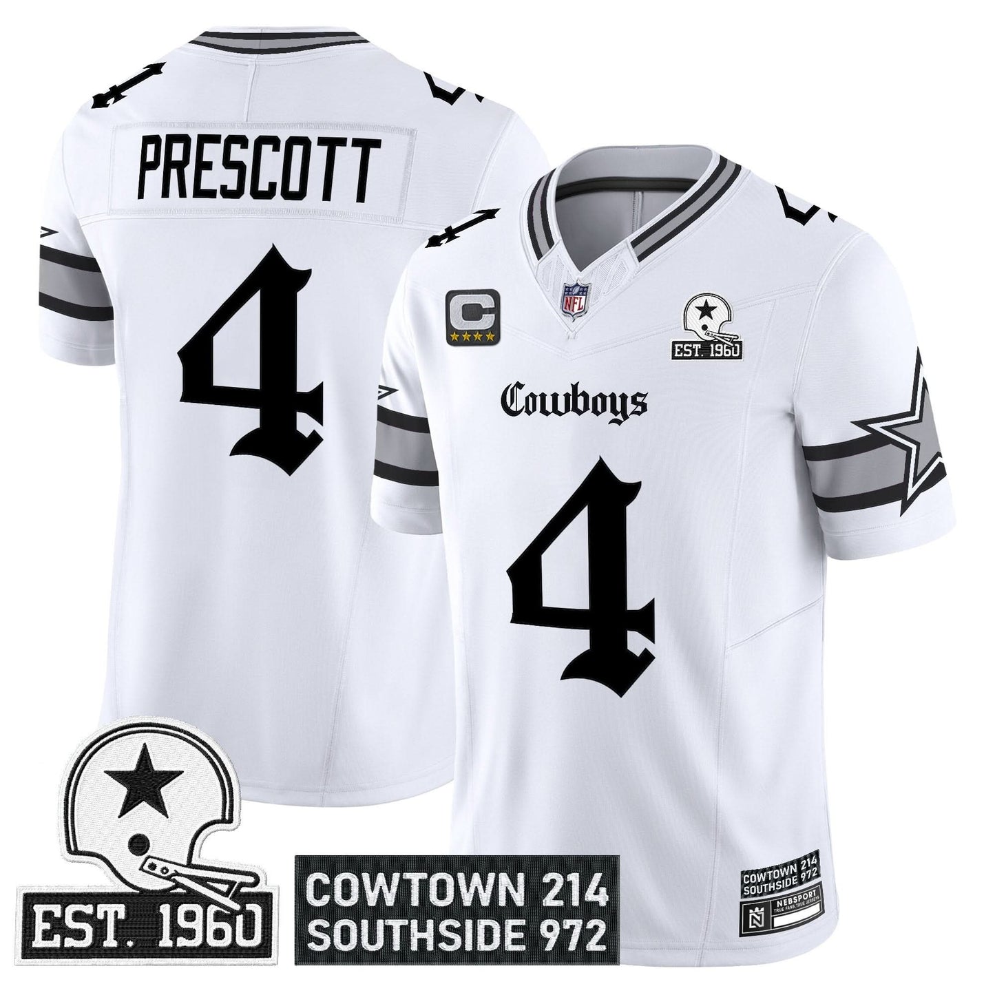 Dallas Cowboys 'Gothic Lone Star Edition' Vapor Limited Jersey - All Stitched