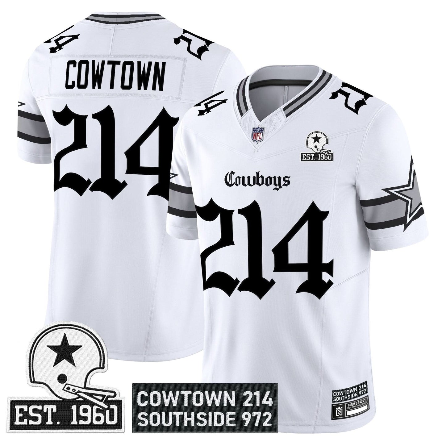 Dallas Cowboys 'Gothic Lone Star Edition' Vapor Limited Jersey - All Stitched