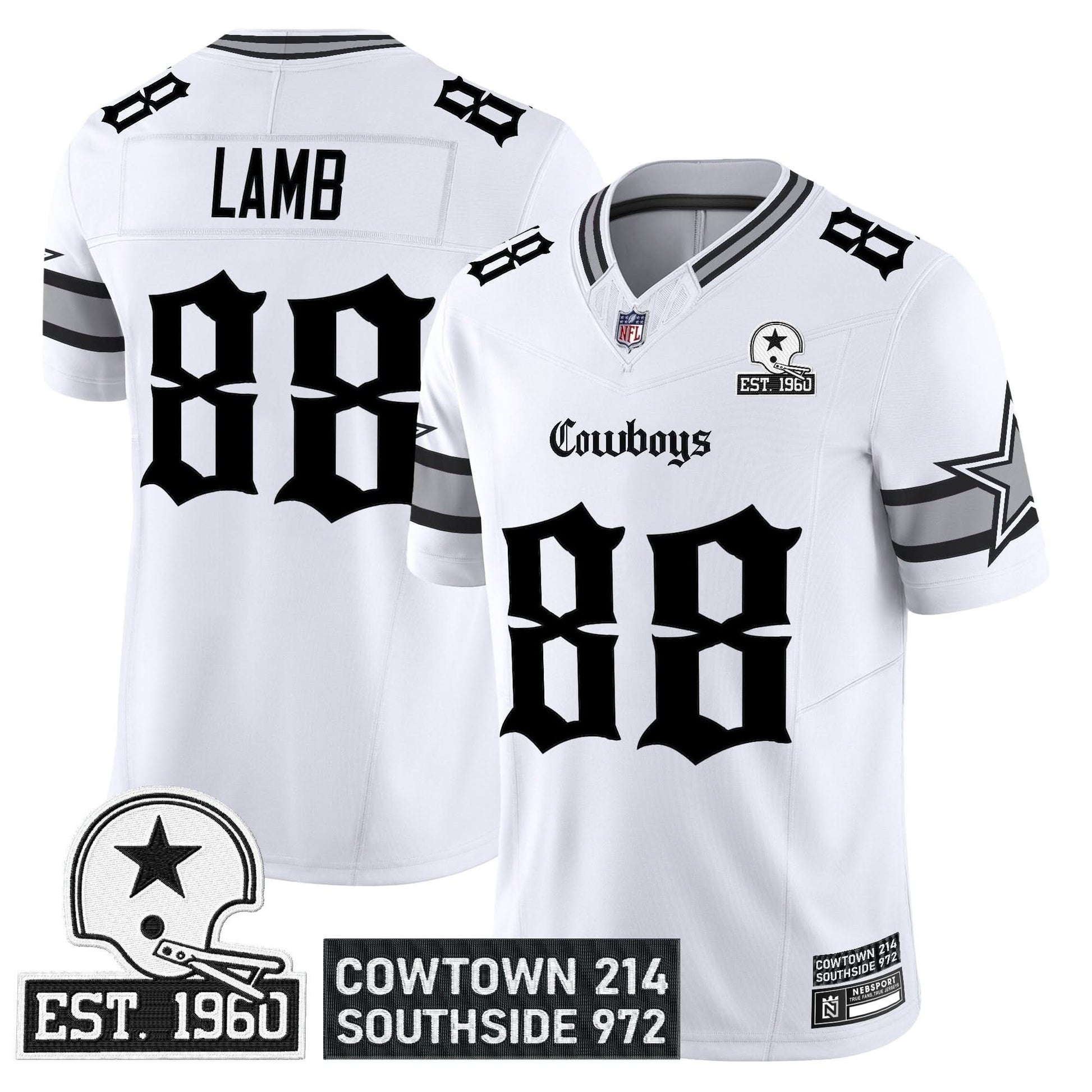 Dallas Cowboys 'Gothic Lone Star Edition' Vapor Limited Jersey - All Stitched