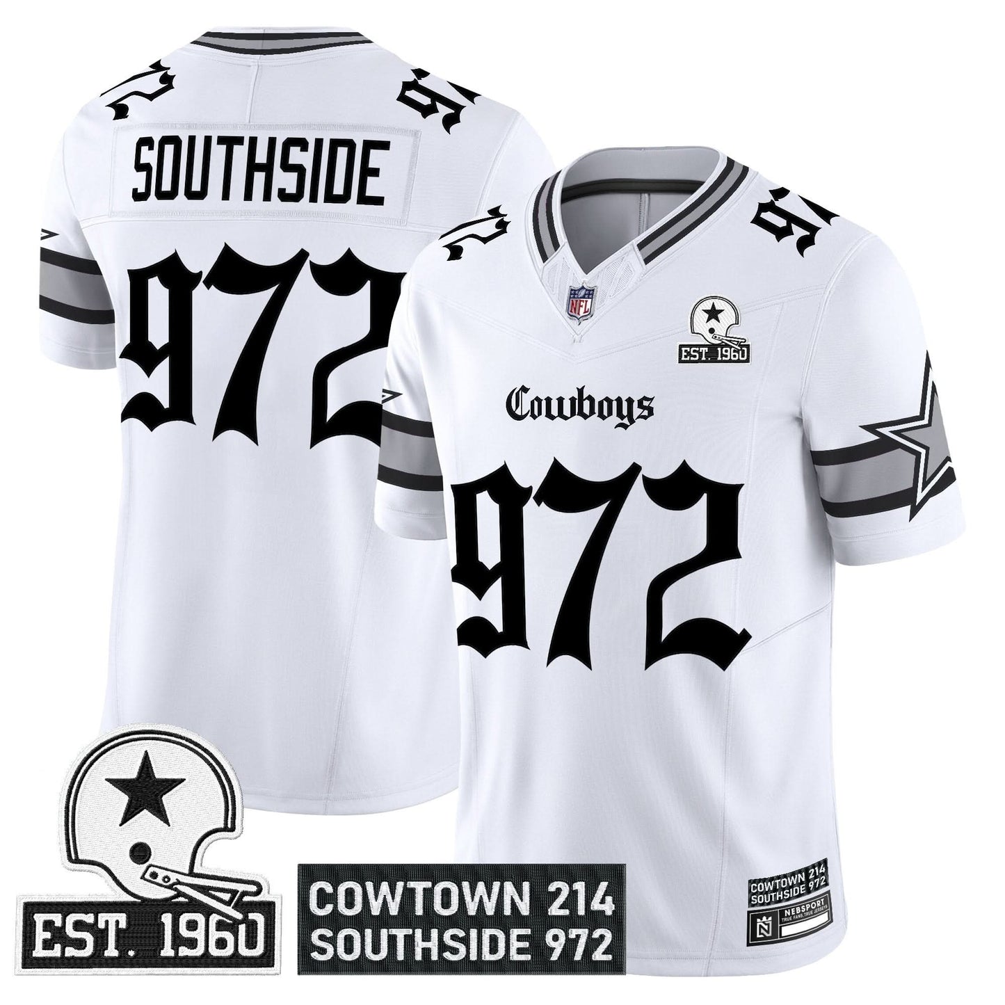 Dallas Cowboys 'Gothic Lone Star Edition' Vapor Limited Jersey - All Stitched