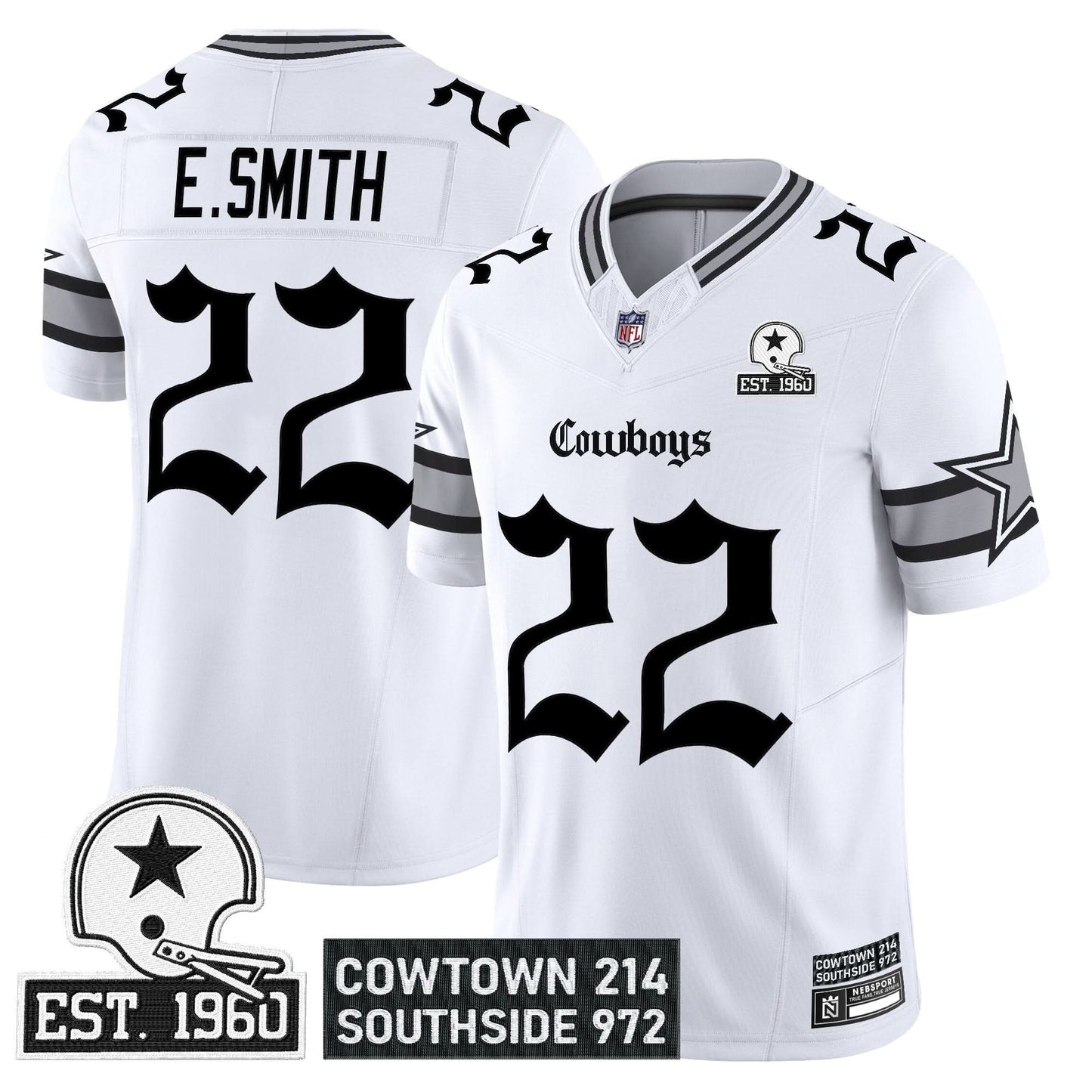Dallas Cowboys 'Gothic Lone Star Edition' Vapor Limited Jersey - All Stitched