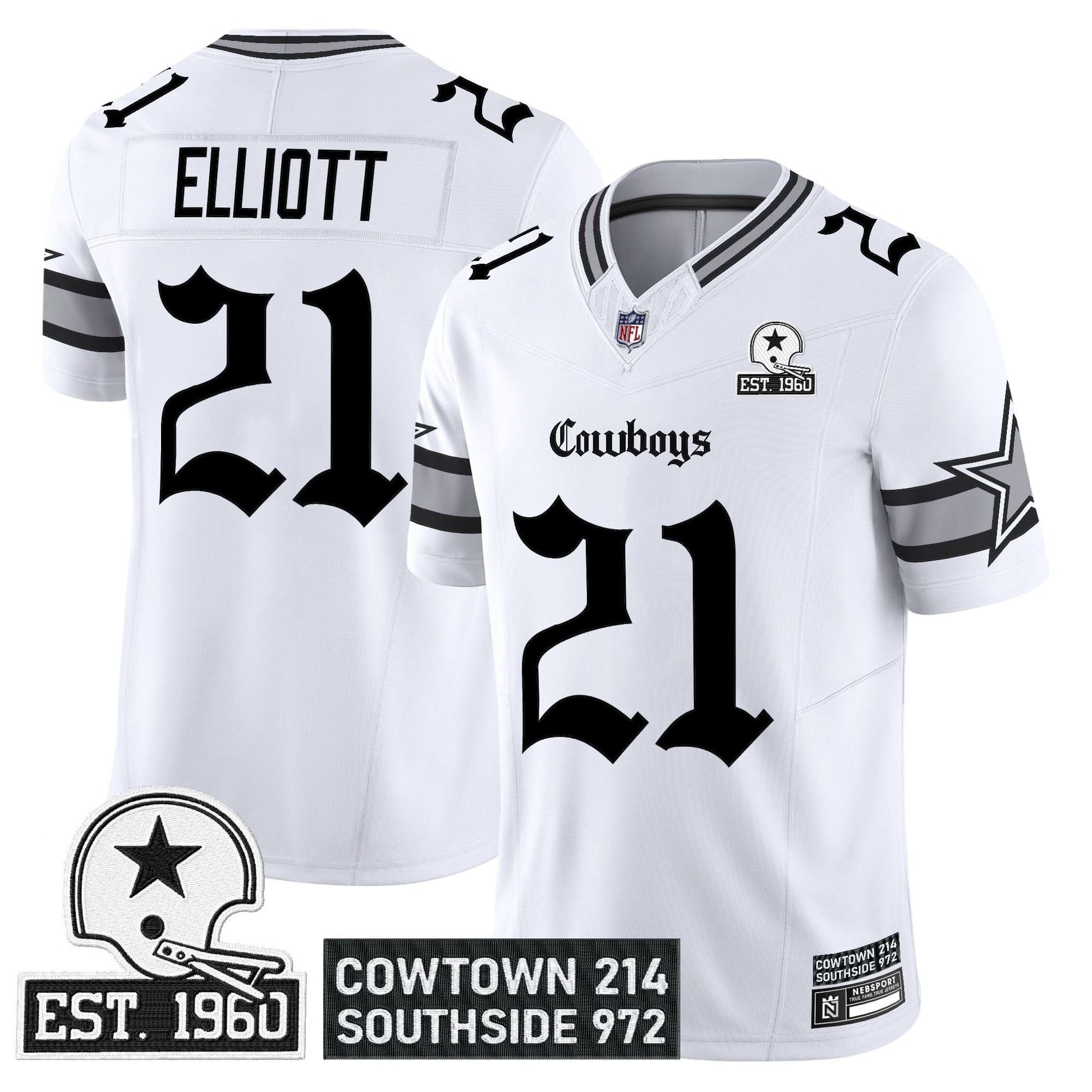 Dallas Cowboys 'Gothic Lone Star Edition' Vapor Limited Jersey - All Stitched