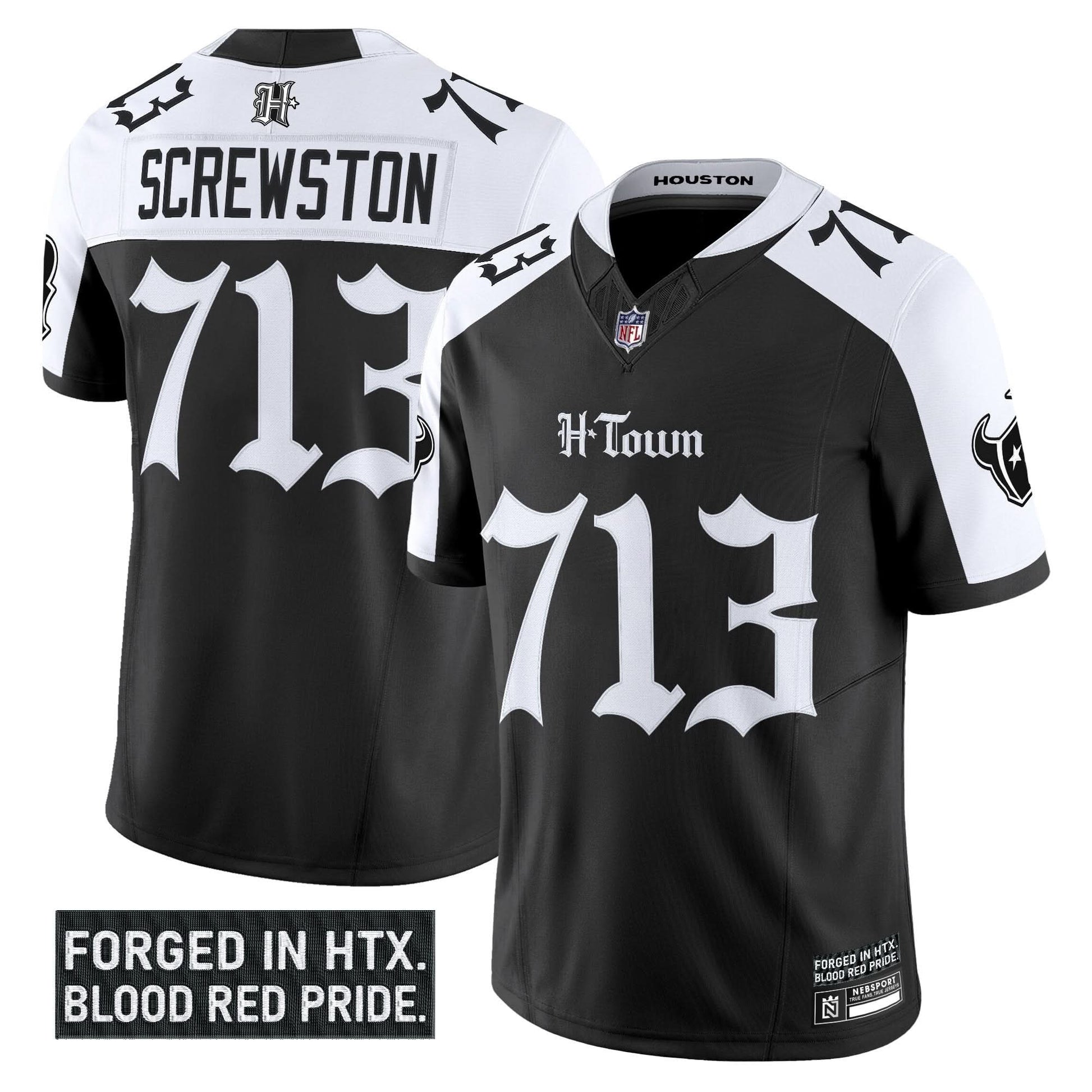 Houston Texans 'Gothic Lone Star Shadows Edition' Vapor Limited Jersey - All Stitched