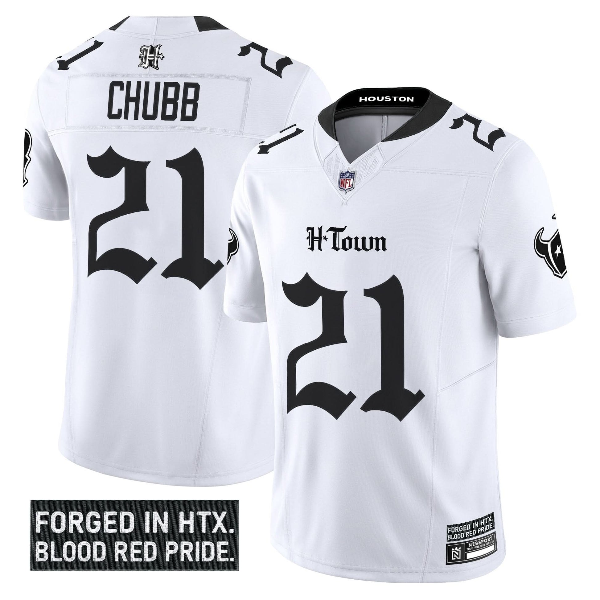 Houston Texans 'Gothic Lone Star Shadows Edition' Vapor Limited Jersey - All Stitched