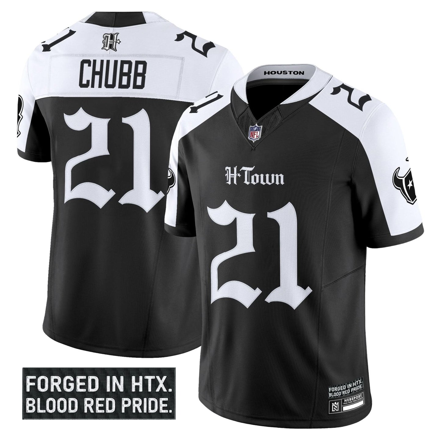 Houston Texans 'Gothic Lone Star Shadows Edition' Vapor Limited Jersey - All Stitched