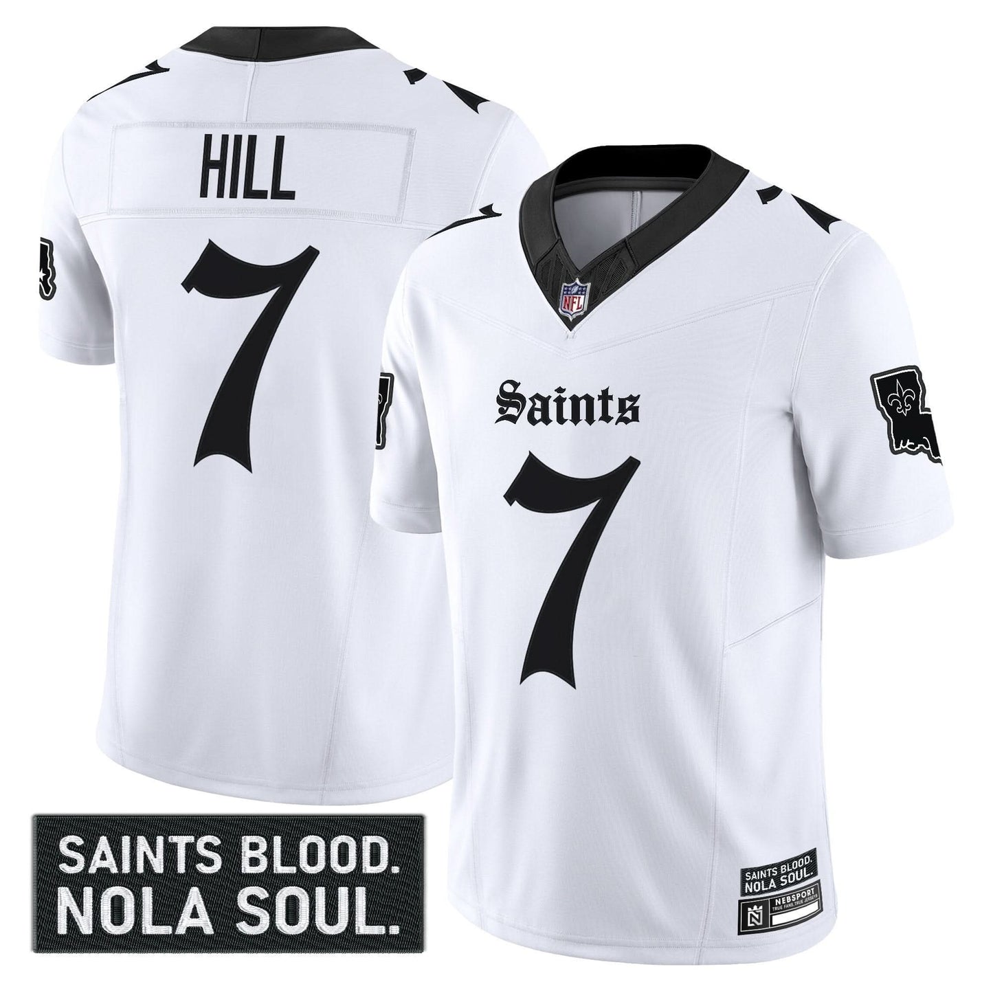 New Orleans Saints 'Gothic Vieux Carré Edition' Vapor Jersey - All Stitched