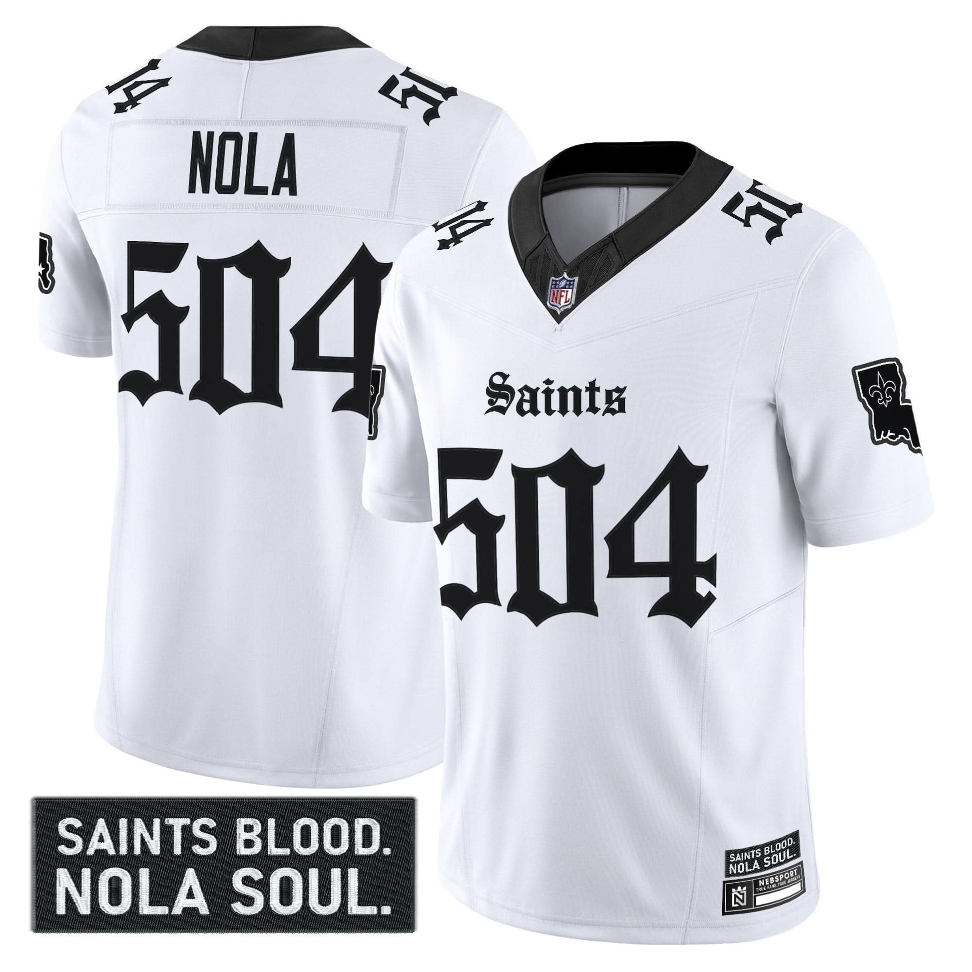 New Orleans Saints 'Gothic Vieux Carré Edition' Vapor Jersey - All Stitched