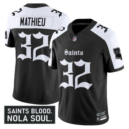 New Orleans Saints 'Gothic Vieux Carré Edition' Vapor Jersey - All Stitched
