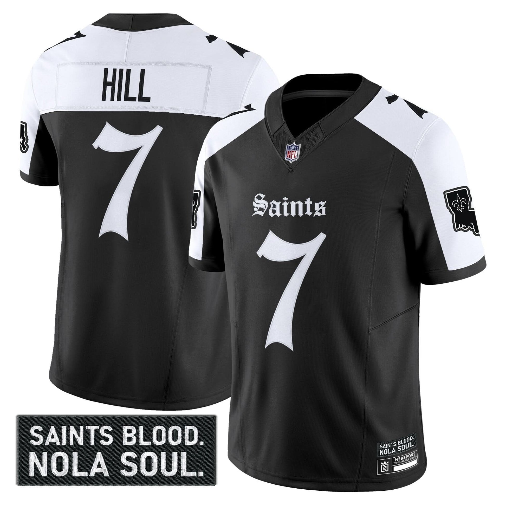 New Orleans Saints 'Gothic Vieux Carré Edition' Vapor Jersey - All Stitched