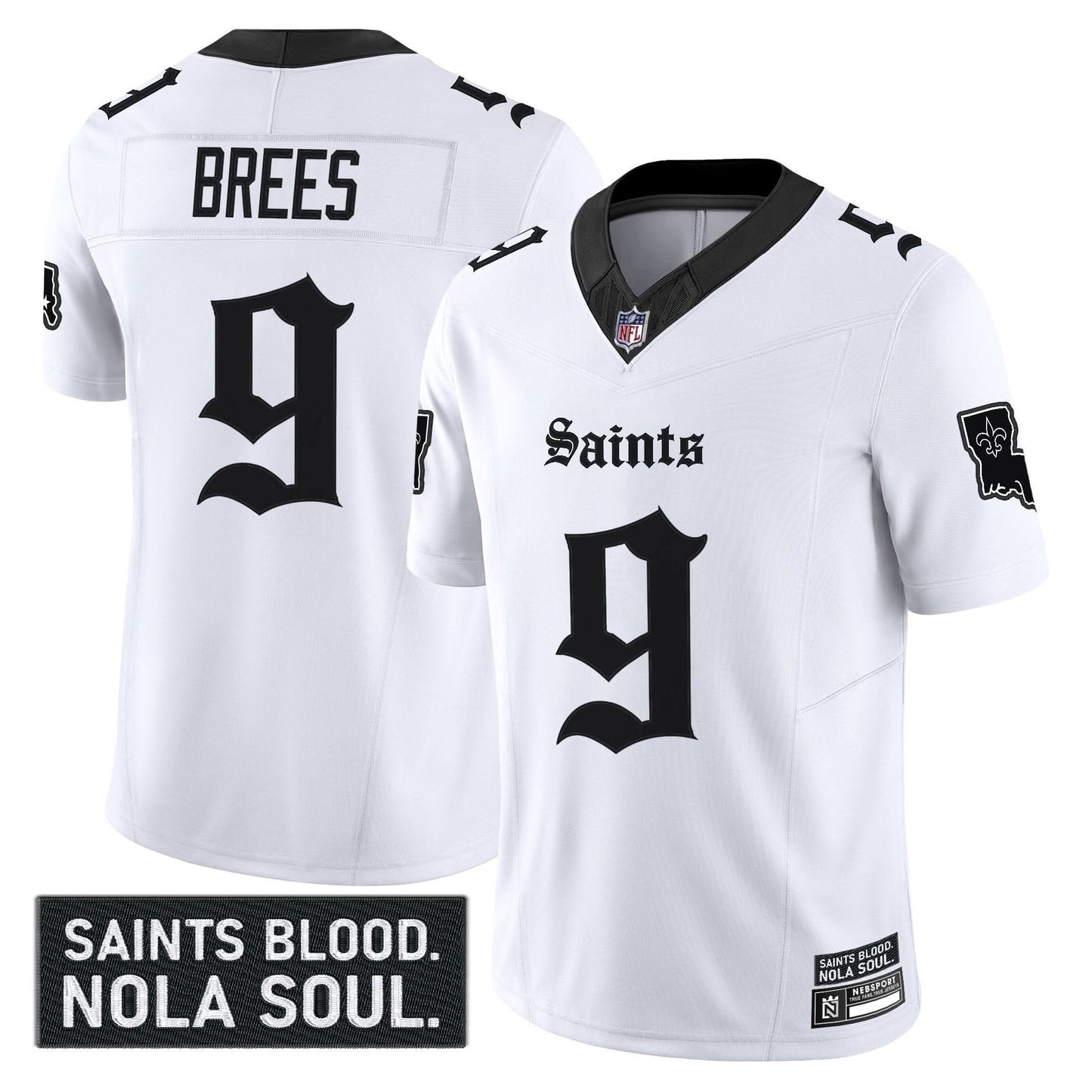 New Orleans Saints 'Gothic Vieux Carré Edition' Vapor Jersey - All Stitched