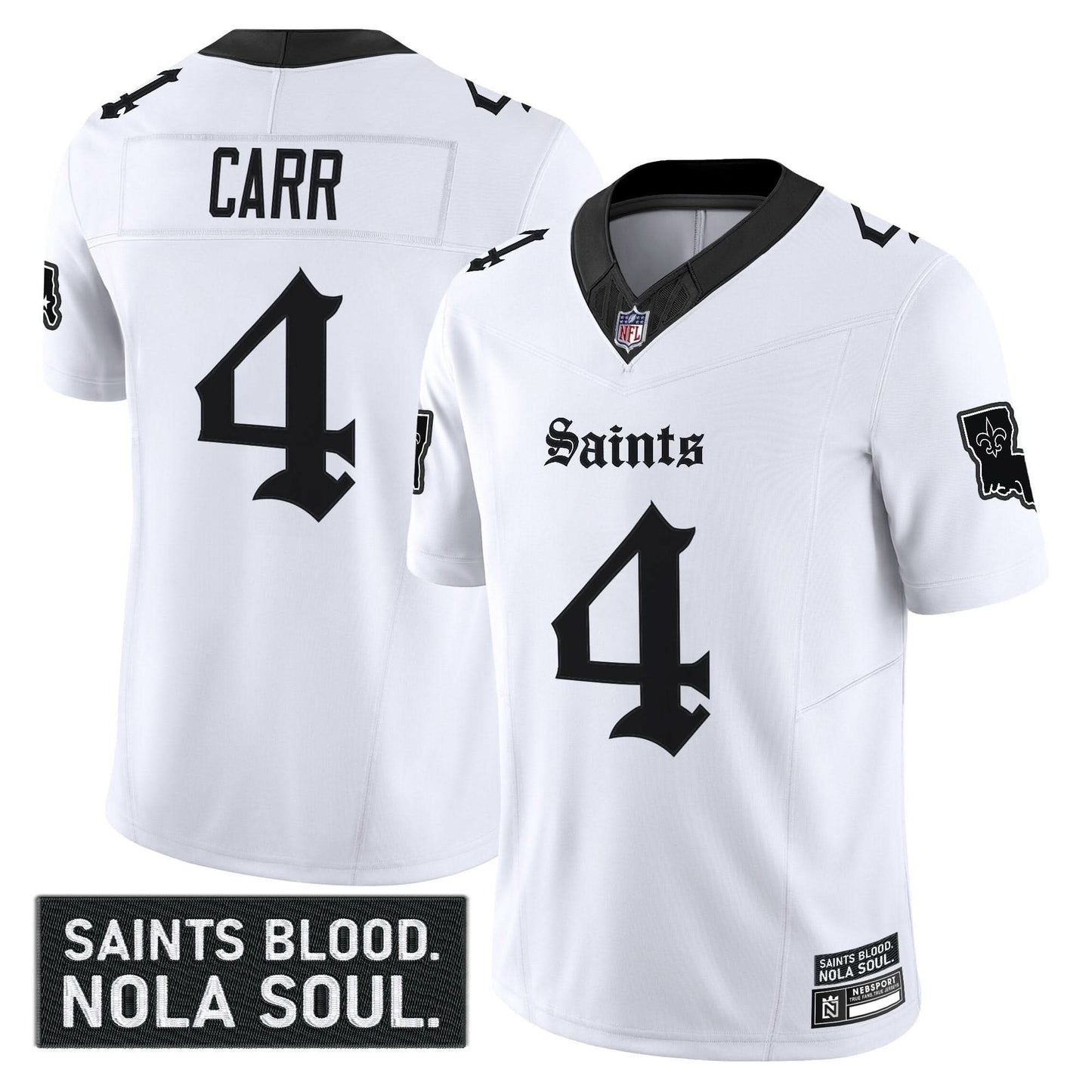 New Orleans Saints 'Gothic Vieux Carré Edition' Vapor Jersey - All Stitched