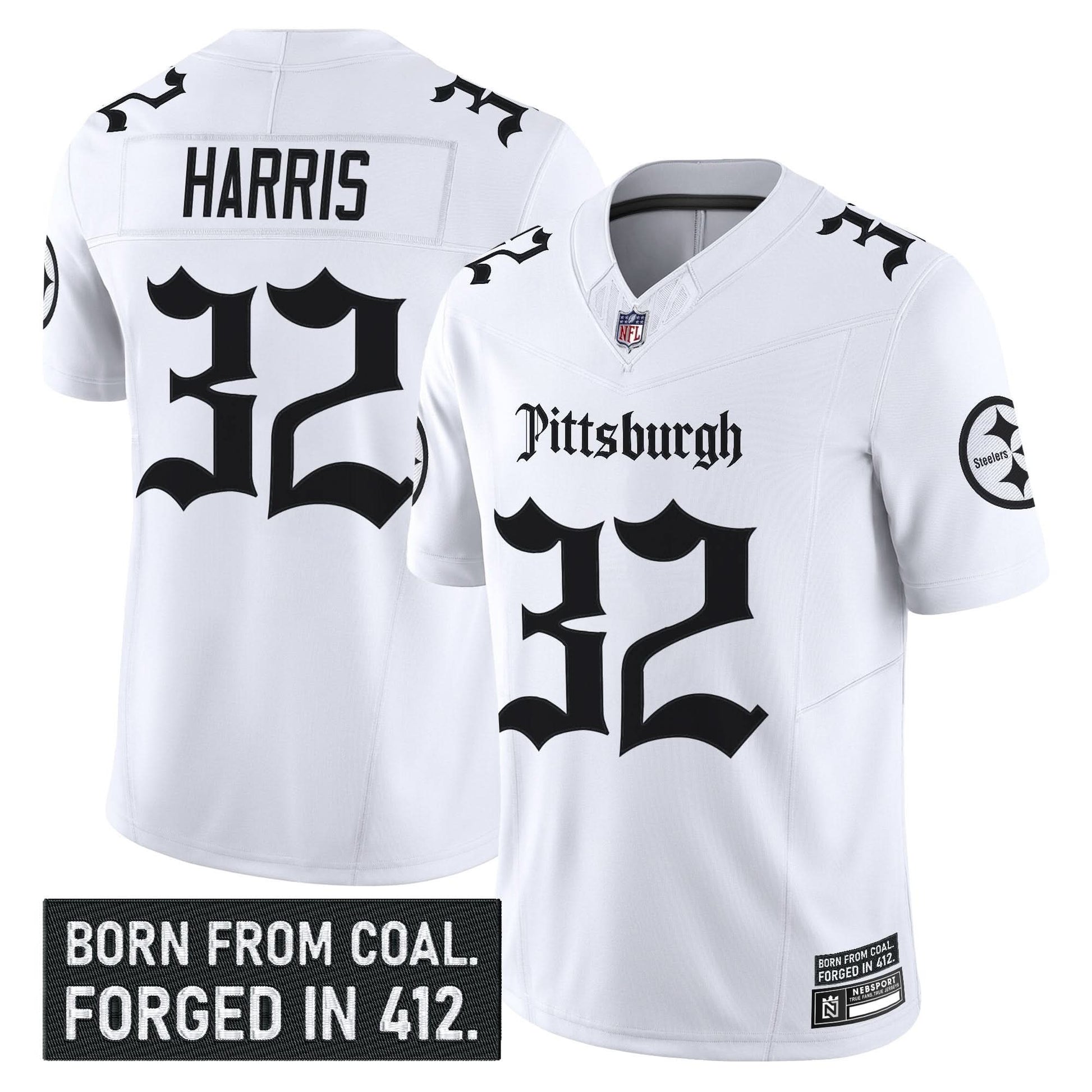 Pittsburgh Steelers 'Gothic Steel City Edition' Vapor Limited Jersey - All Stitched