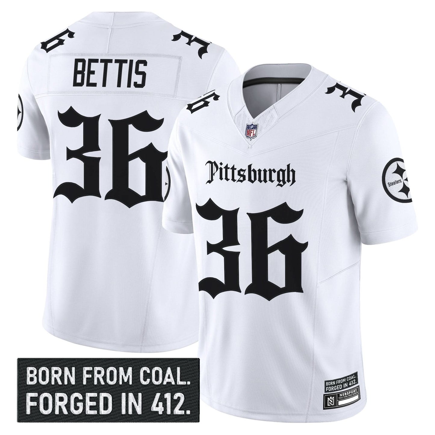 Pittsburgh Steelers 'Gothic Steel City Edition' Vapor Limited Jersey - All Stitched