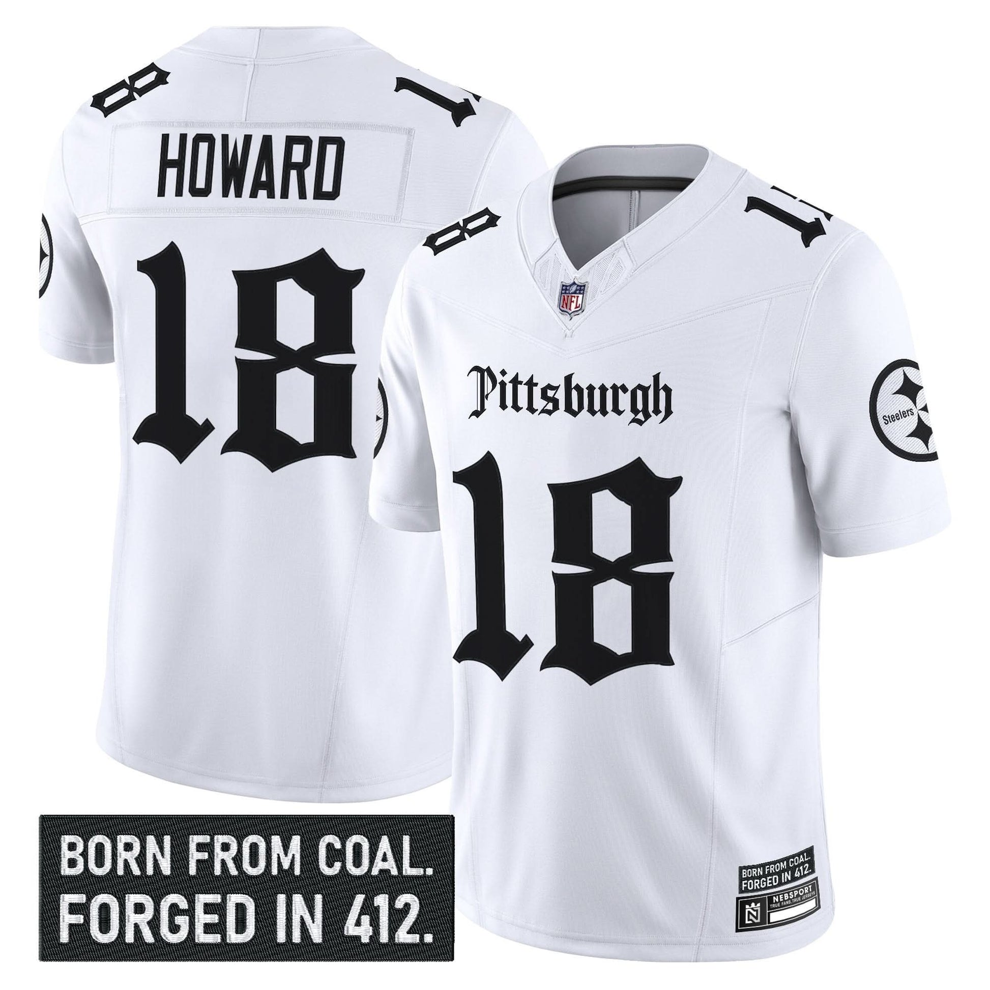 Pittsburgh Steelers 'Gothic Steel City Edition' Vapor Limited Jersey - All Stitched