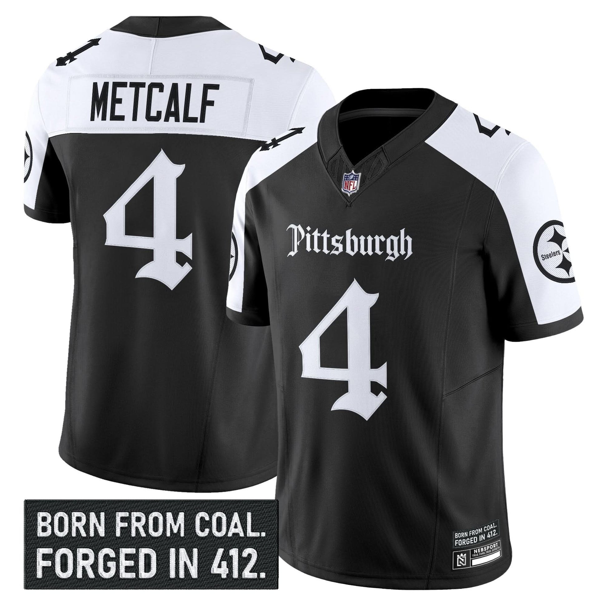 Pittsburgh Steelers 'Gothic Steel City Edition' Vapor Limited Jersey - All Stitched