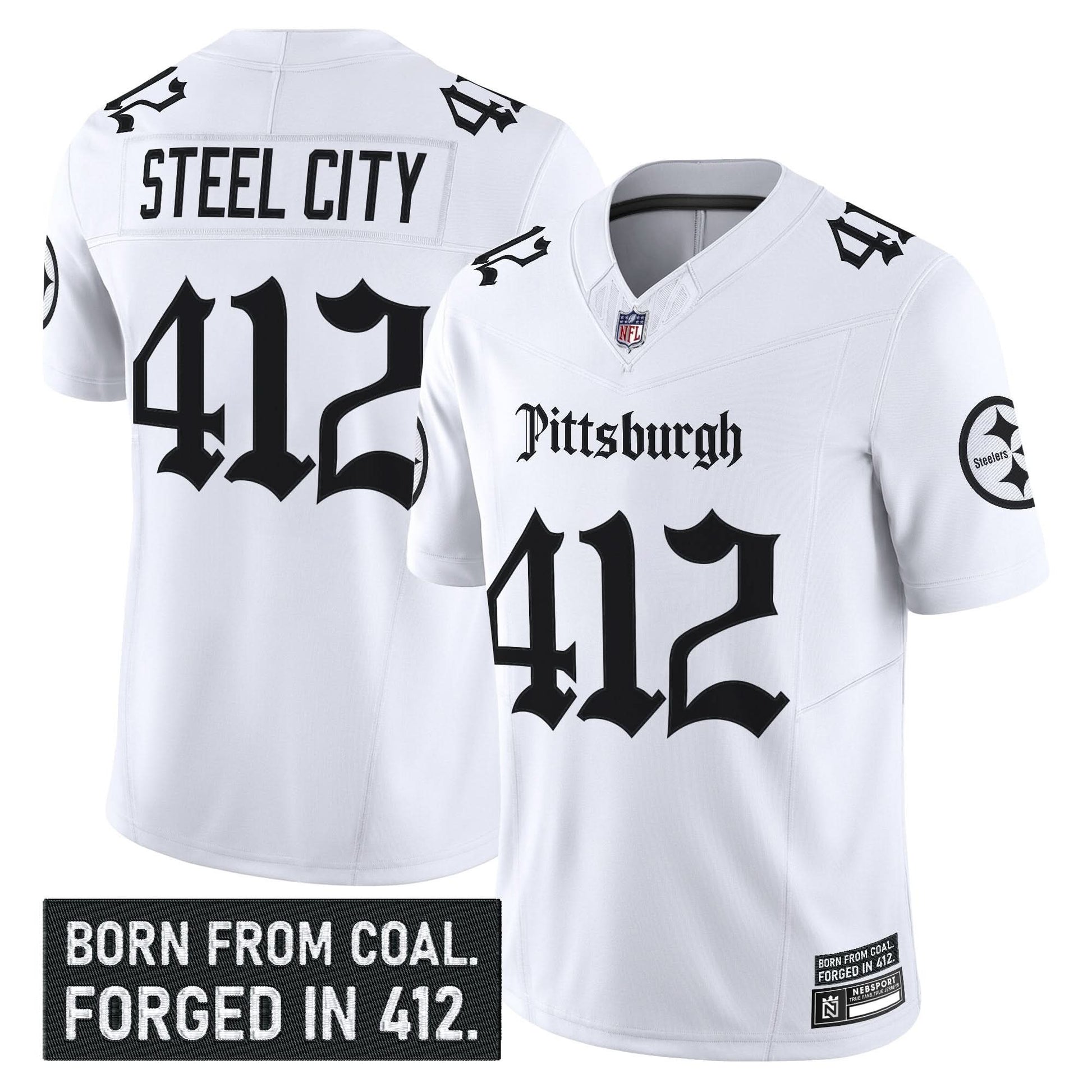 Pittsburgh Steelers 'Gothic Steel City Edition' Vapor Limited Jersey - All Stitched
