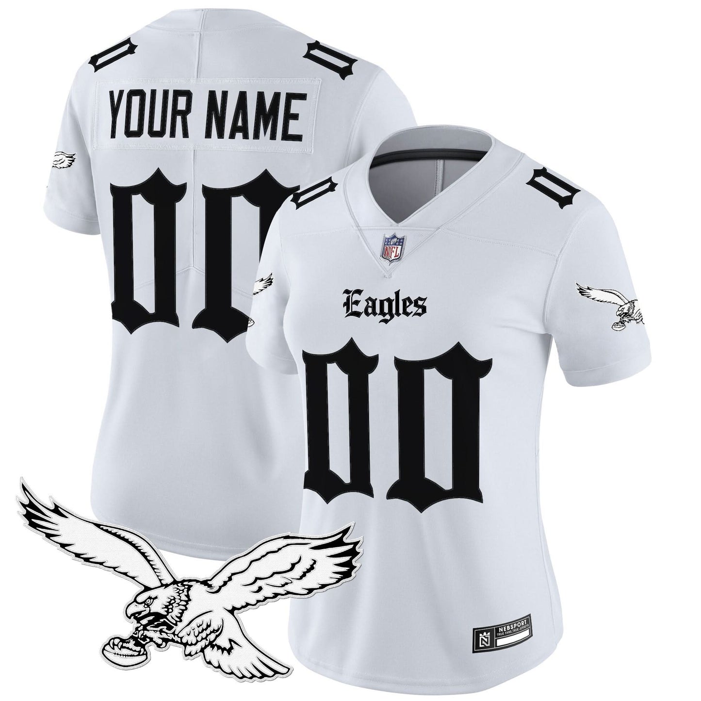 Philadelphia Eagles 'Gothic Philly Edition' Vapor Limited Custom Jersey - All Stitched