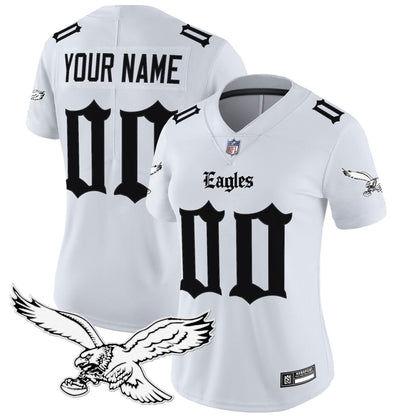 Philadelphia Eagles 'Gothic Philly Edition' Vapor Limited Custom Jersey - All Stitched