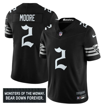Chicago Bears 'Gothic Monsters Edition' Vapor Limited Jersey - All Stitched
