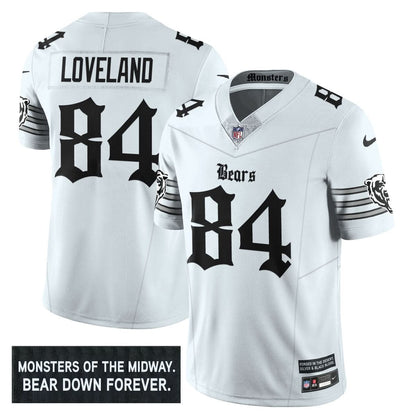 Chicago Bears 'Gothic Monsters Edition' Vapor Limited Jersey - All Stitched