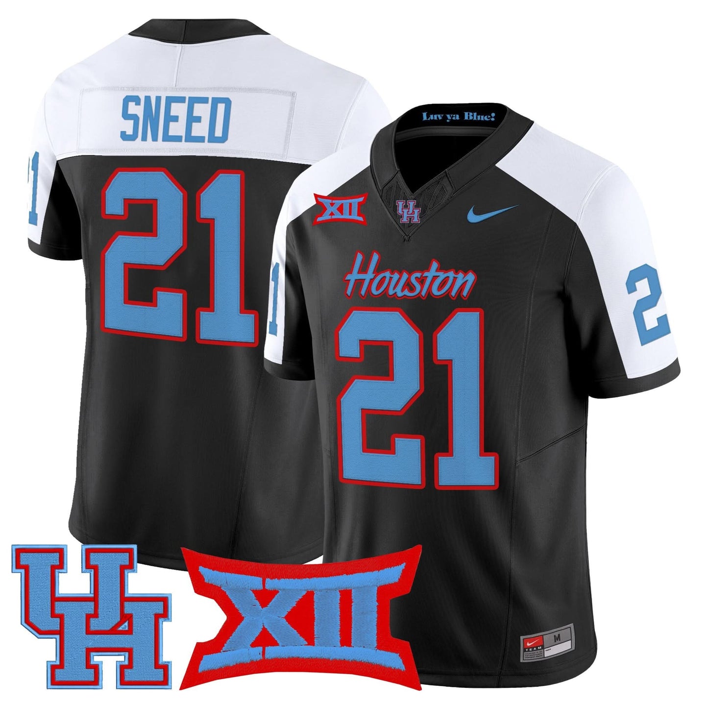 Houston Cougars 2025 Vapor Limited Jersey - All Stitched