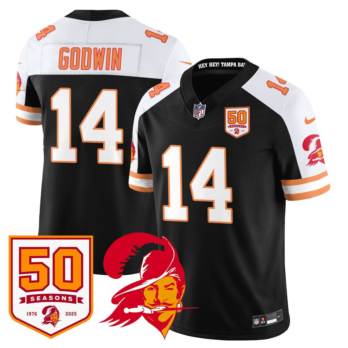 Tampa Bay Buccaneers '76 Vapor Limited Jersey - All Stitched