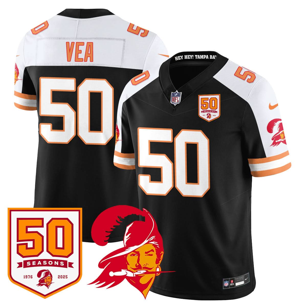 Tampa Bay Buccaneers '76 Vapor Limited Jersey - All Stitched