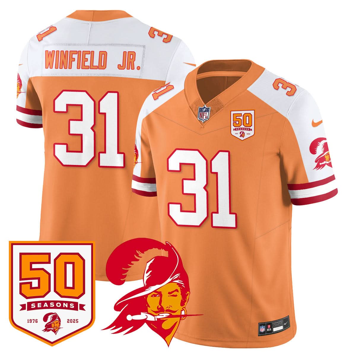 Tampa Bay Buccaneers '76 Vapor Limited Jersey - All Stitched
