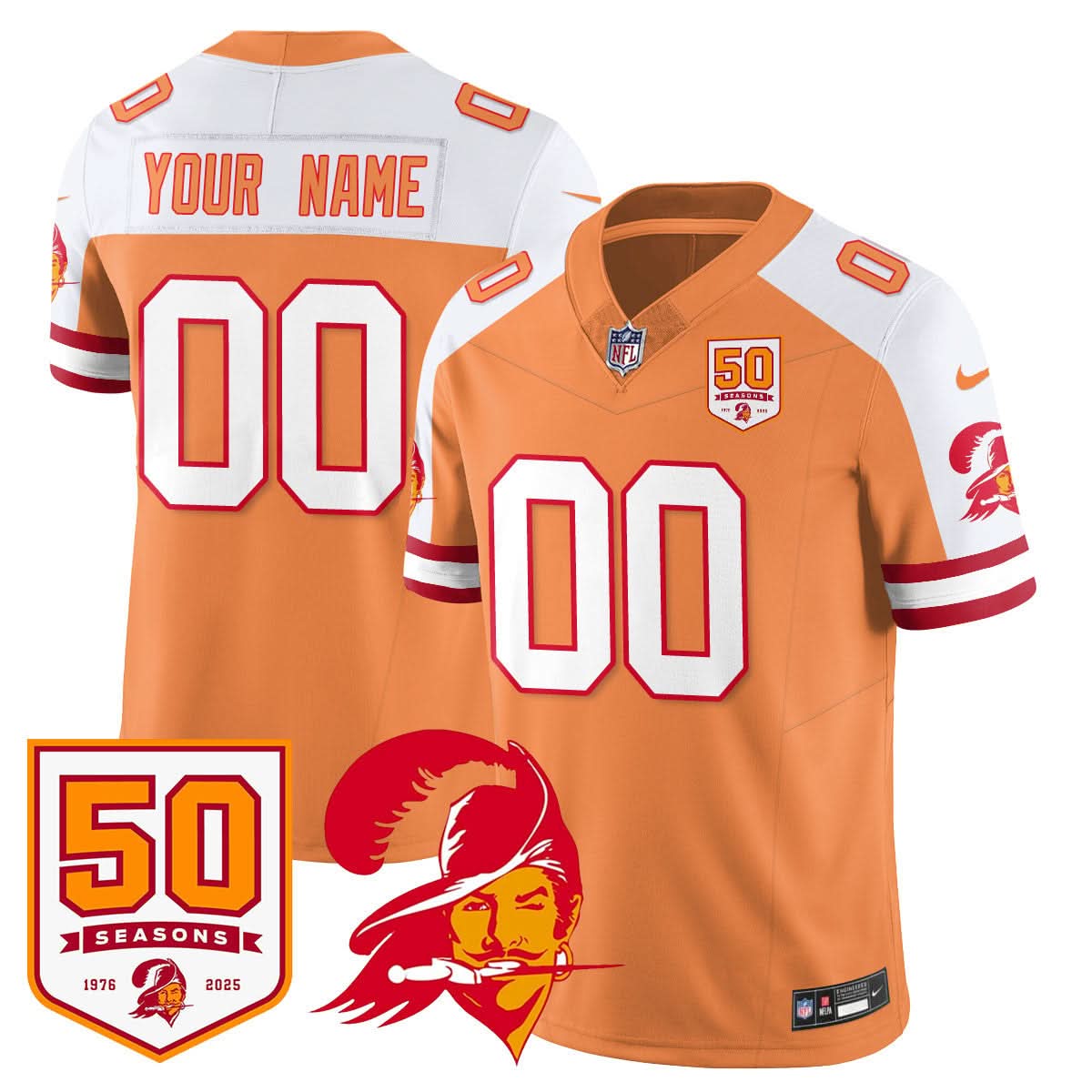 Tampa Bay Buccaneers '76 Vapor Limited Jersey - All Stitched