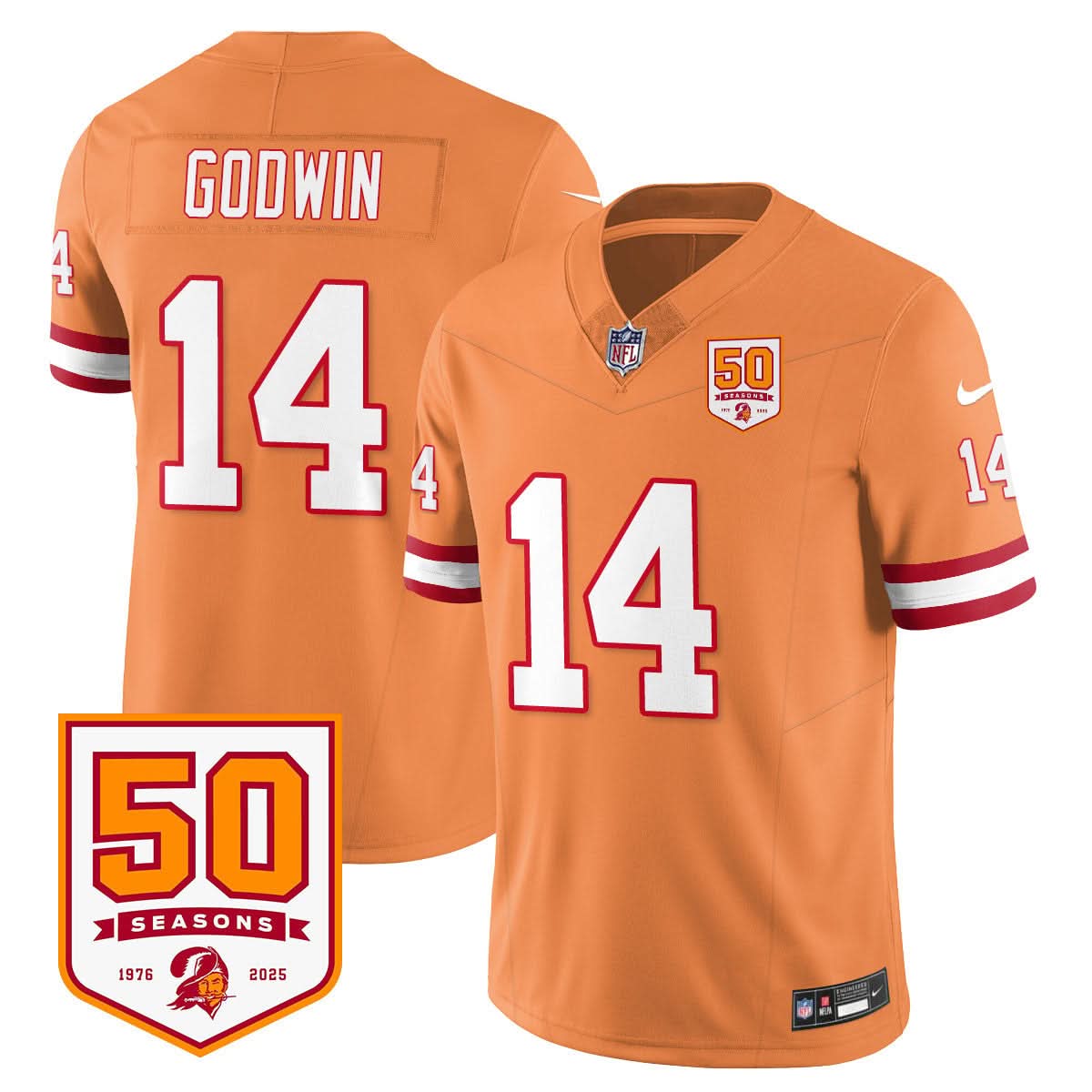 Tampa Bay Buccaneers '76 Vapor Limited Jersey - All Stitched