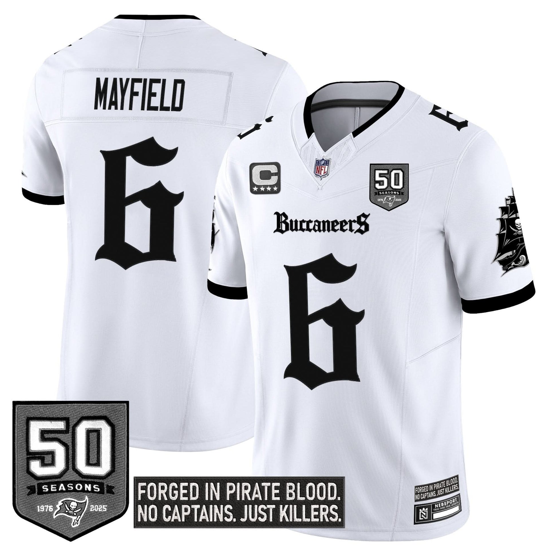 Tampa Bay Buccaneers 'Gothic Pirate Shadows Edition' Limited Jersey - All Stitched