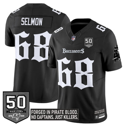 Tampa Bay Buccaneers 'Gothic Pirate Shadows Edition' Limited Jersey - All Stitched
