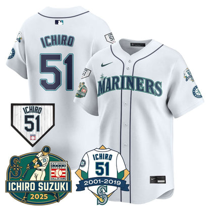 Seattle Mariners Ichiro Number Retirement Jersey - All Stitched
