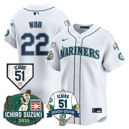Seattle Mariners Ichiro Number Retirement Jersey - All Stitched