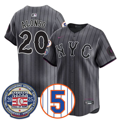 New York Mets Number Retirement & Hall of Fame Gold Jersey - All Stitched