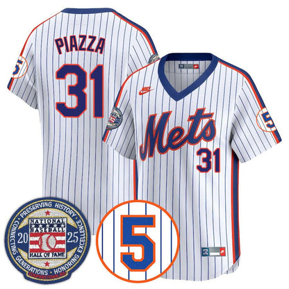 New York Mets Number Retirement & Hall of Fame Gold Jersey - All Stitched