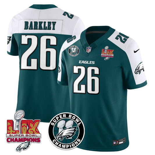 Philadelphia Eagles Super Bowl LIX Champions Jersey - All Stitched