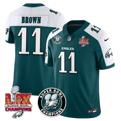 Philadelphia Eagles Super Bowl LIX Champions Jersey - All Stitched