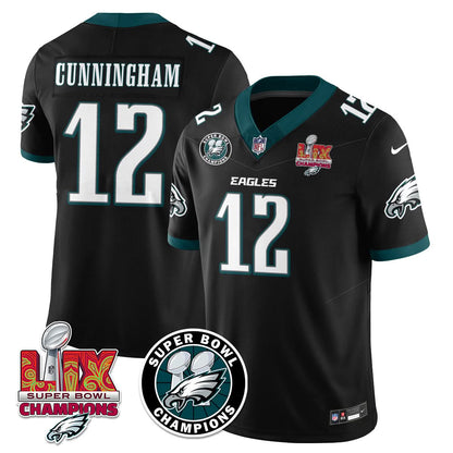 Philadelphia Eagles Super Bowl LIX Champions Jersey - All Stitched